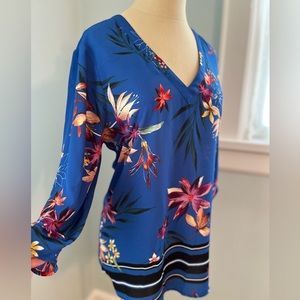 Blue Tropics Blouse